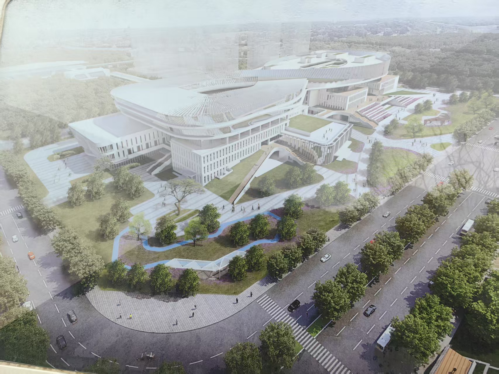 福建長(zhǎng)樂(lè)三館三中心項(xiàng)目—舞臺(tái)機(jī)械及幕布安裝調(diào)試完成。